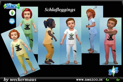 Blackys Sims 4 Zoo Toddlers Sleep Pants Panther By Weckermaus • Sims 4
