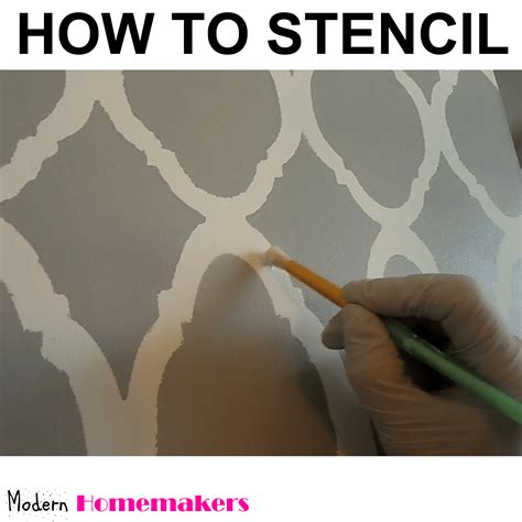 How To Stencil Modern Homemakers