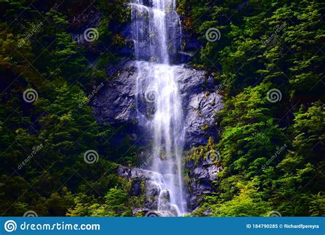 The Magic Of The Waterfalls In Aysen Stock Image Image Of Aginst