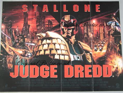 Judge Dredd Original Vintage Film Poster Original Poster Vintage