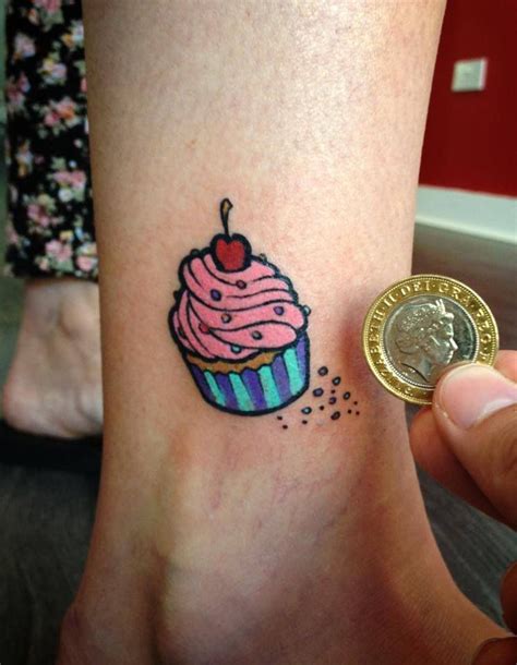 Little Cupcake Tattoo Foot Tattoo Ideas Pinterest Cupcake