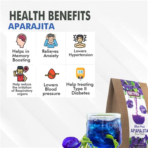 Natural Aparajita Powder | Herbal Aparajita Tea Powder - Nattfru