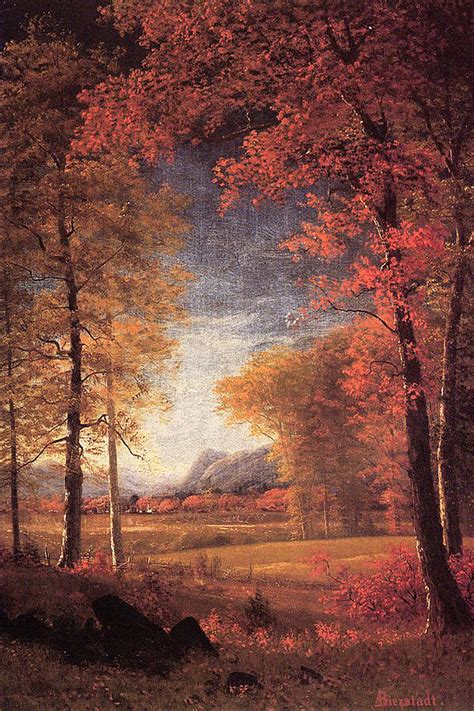 Vintage Autumn Painting By Paintingassociates Fine Art America