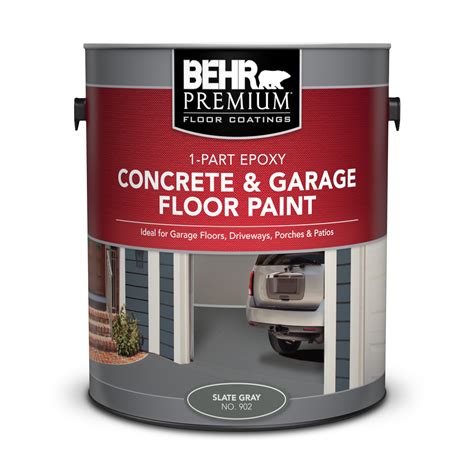 1 Part Epoxy Concrete And Garage Floor Paint Behr Premium
