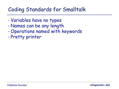 Ppt Smalltalk Coding Patterns Powerpoint Presentation Free Download