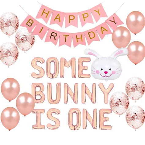 Buy Geloar Some Bunny Is One First Birthday Party Supplies Some Bunny