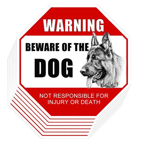 Buy Beware Of Dog Sign Ytfggy 10 Pack Dog Warning Signs Not