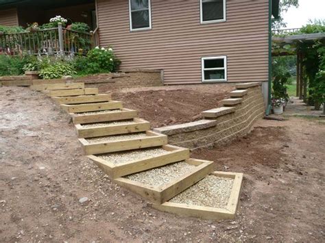 New Diy Garden Stepping Stone Ideas Sloped Backyard Landscape Stairs