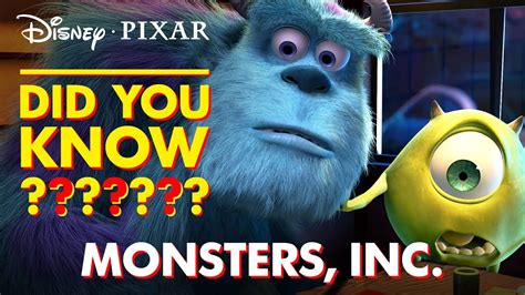 Monsters Inc Fun Facts And Easter Eggs Disney•pixar Youtube