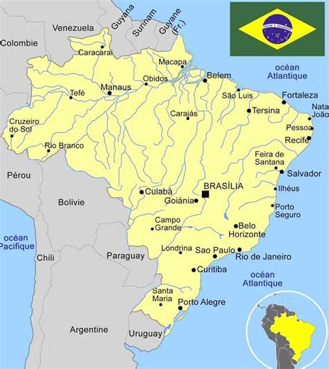 Туристическая карта бразилии 81 фото