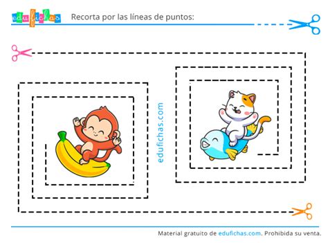Fichas Con Dibujos Para Recortar Cuadernos Para Niños