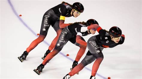 Canadian Women Take Team Pursuit Silver At Speed Skating World Cup