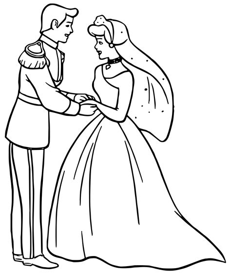 Cinderella Prince Charming Coloring Pages At Free