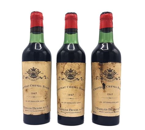 1947 Chateau Cheval Blanc Saint Emilion 1er Grand Cru Classé 3 Half