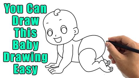 How To Draw A Cute Baby Sketch Baby Drawing Step By Step Outline Easy