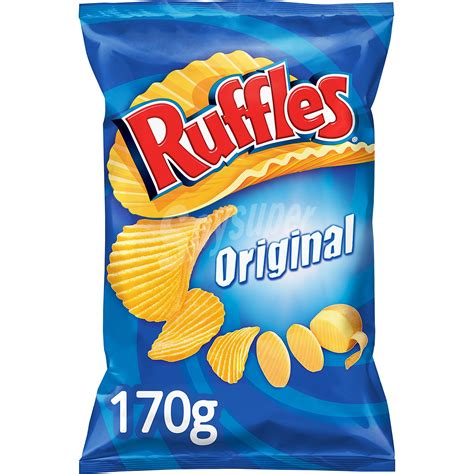 Ruffles Patatas Fritas Onduladas Sal Sin Gluten Bolsa 170 G