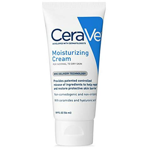 5 Pack Cerave Moisturizing Cream Face And Body Travel Size 189 Oz