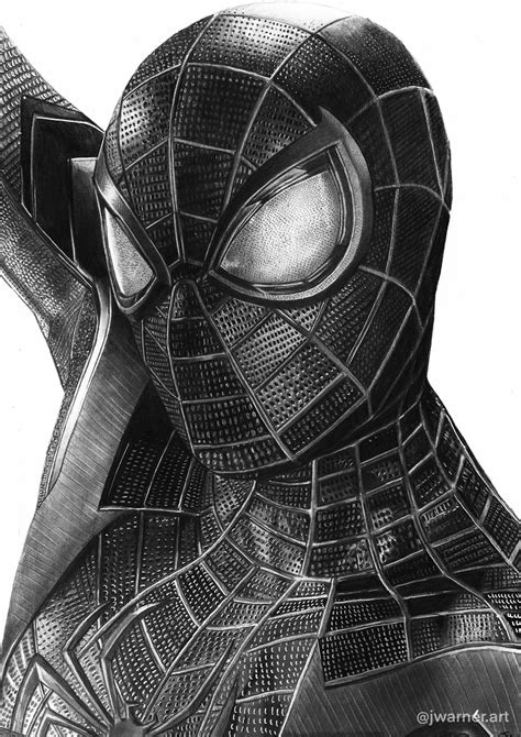 My Finished Pencil Drawing Of Miles Morales 🕷 Marvel
