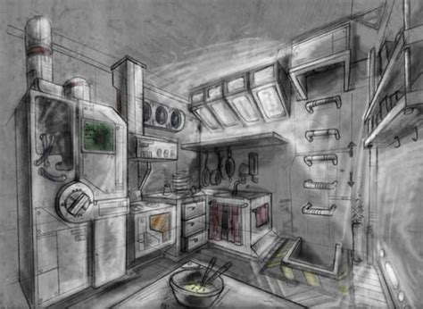 Sci Fi Kitchen By Jonathancoit On Deviantart