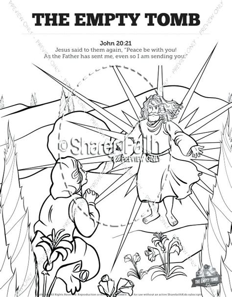 Empty Tomb Coloring Page At Free Printable Colorings