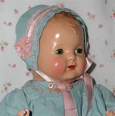 1925 Effanbee 17 Baby Evelyn Composition Doll Rare Blond From