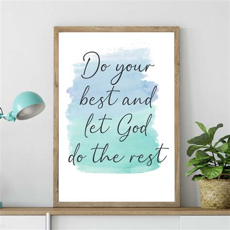 Do Your Best And Let God Do The Rest Digital Download Print Etsy Canada