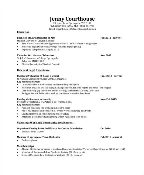 Include examples that show you can: 10+ Sample Internship Curriculum Vitae Templates - PDF ...