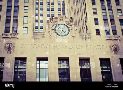 The Chicago Board Of Trade Building In Chicago Illinois Stock Photo