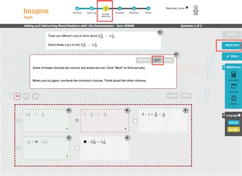 Lesson Components In Imagine Math 3 Imagine Learning Help Center