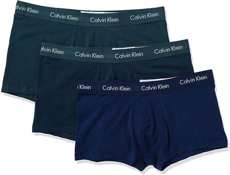 Calvin Klein Mens Underwear Cotton Stretch Low Rise Trunks 3 Pack Underwear Wanted