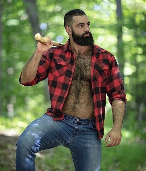 Hairy Hunks Hairy Men Moustaches Scruffy Men Handsome Men Lumberjack Men Bart Male Body