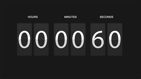1 Minute Flip Countdown Timer Youtube
