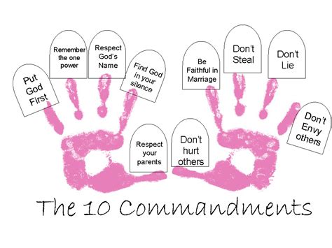 Ten Commandments Printable Kid Friendly | New Calendar Template Site