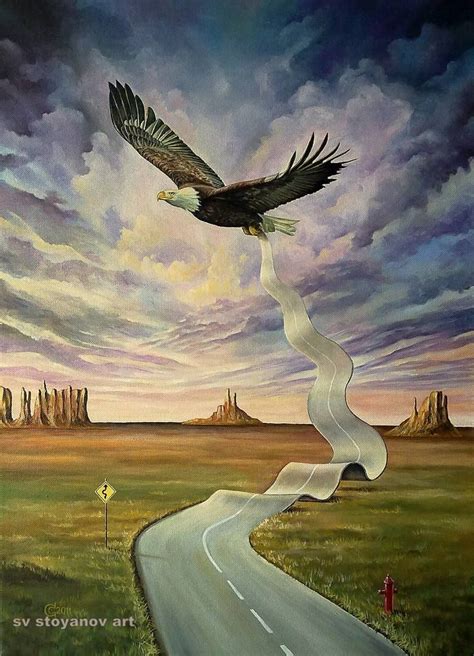 The End Of The Road Painting Surreal Art Surrealism Painting