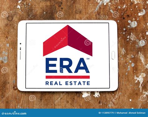 Era Real Estate Company Logo Editorial Stock Image Image Of Quality