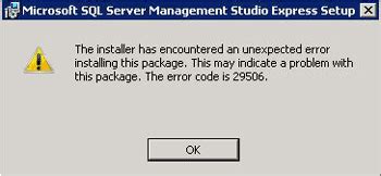 Se Produjo Un Error Al Instalar Sql Server Management Studio Express En