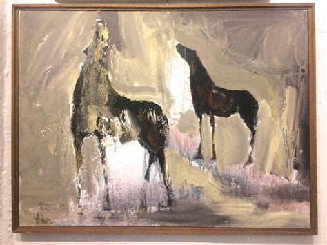 Gino Hollander Horses Abstract Expressionist At 1stdibs