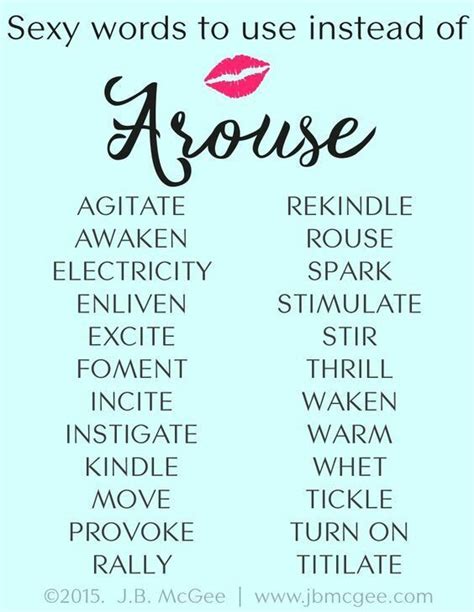 Sexy Words To Use Instead Of Arouse Romantic Writing Prompts Writing