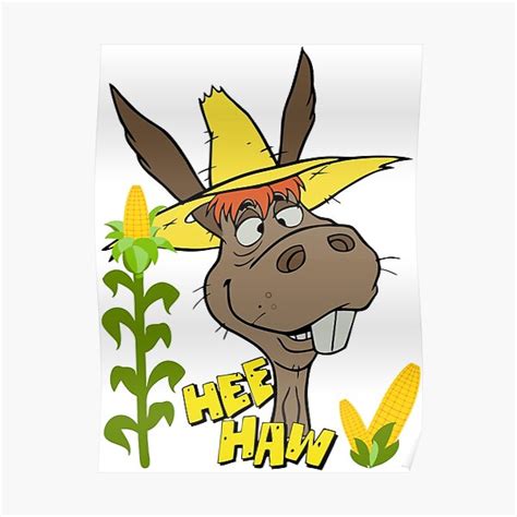 Hee Haw Donkey Vintage Poster For Sale By Bentania Redbubble