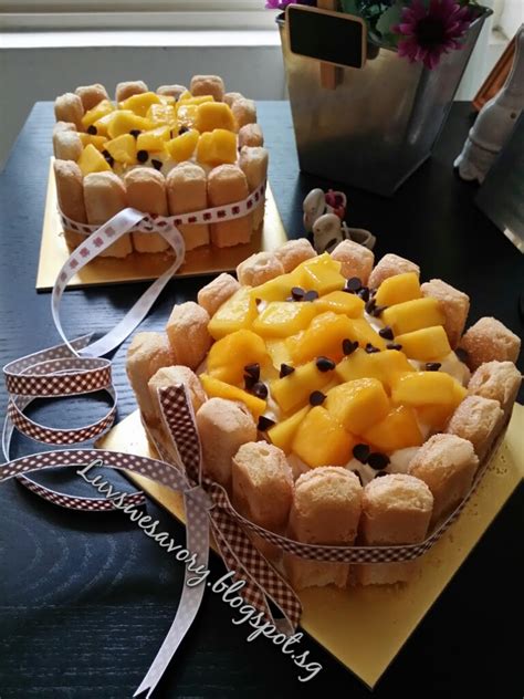Luvswesavory Mini Mango Charlotte Cakes