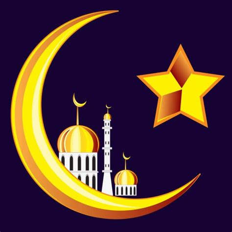 Symbol Of Islam On Sunset Background Stock Vector Free Nude Porn Photos
