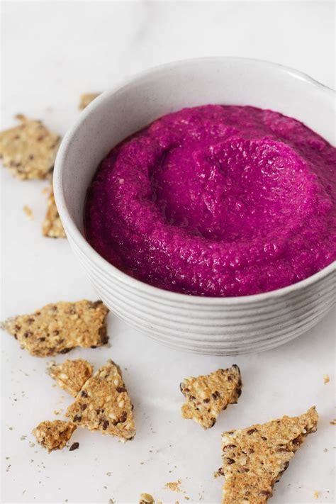 Creamy Roasted Beet Hummus A Colorful Nutritious Hummus With Beets