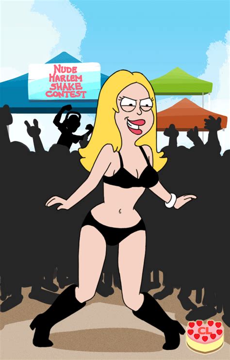 Rule 34 American Dad Animated Beach Bikini Black Bra Bra Chesty Larue