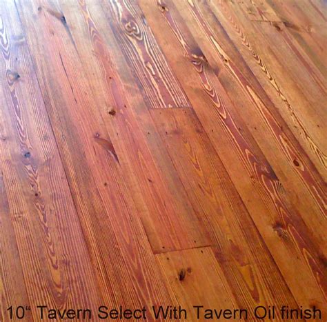 Distressed Prefinished Wide Plank Heart Pine Flooring Longleaf Yellow