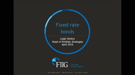 Introduction To Fixed Rate Bonds Youtube