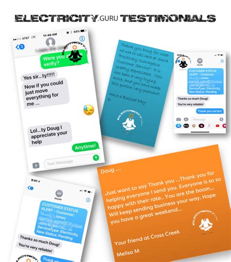 Electricity Customer Testimonials - Electricity.Guru