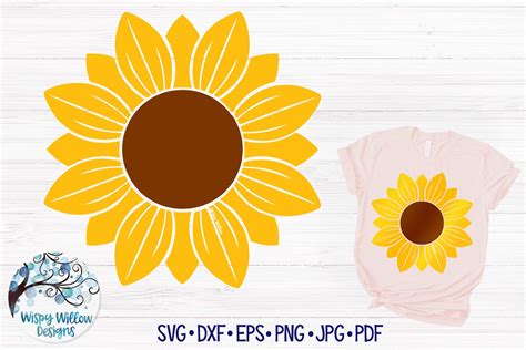 Sunflower SVG Cut File (741888) | SVGs | Design Bundles