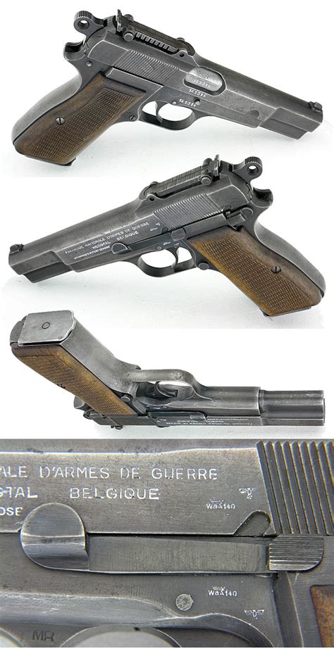 Browning Fn Wwii Nazi P 35 Hi Power Type Ii Belgium 9mm Tangent Sight C
