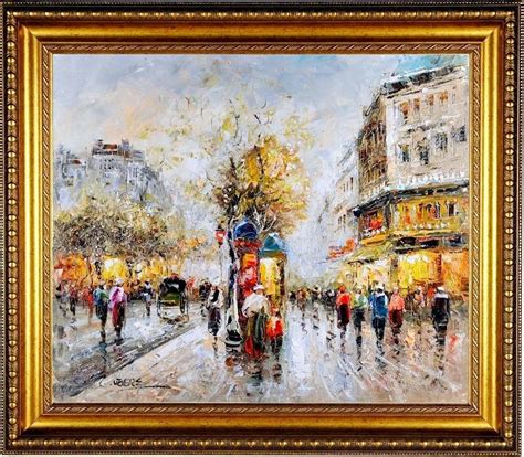 Framed Original French Paris Cityscape Signed Impressionist Oil