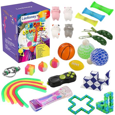 Buy Luckoney Rubber 21 Pack Sensory Fidget Toys Set Gold Online At Low Prices In India
